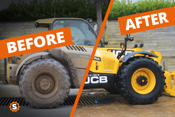 Extreme JCB 560 Telehandler Tiefenreinigung